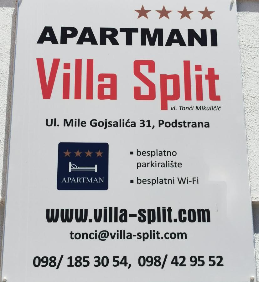 Apartments Villa Split โปดสตรานา ภายนอก รูปภาพ